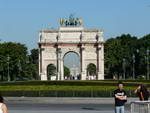 Louvre Arc de Triomphe de Carrousel der Obelisk und der Arc de Triomph.